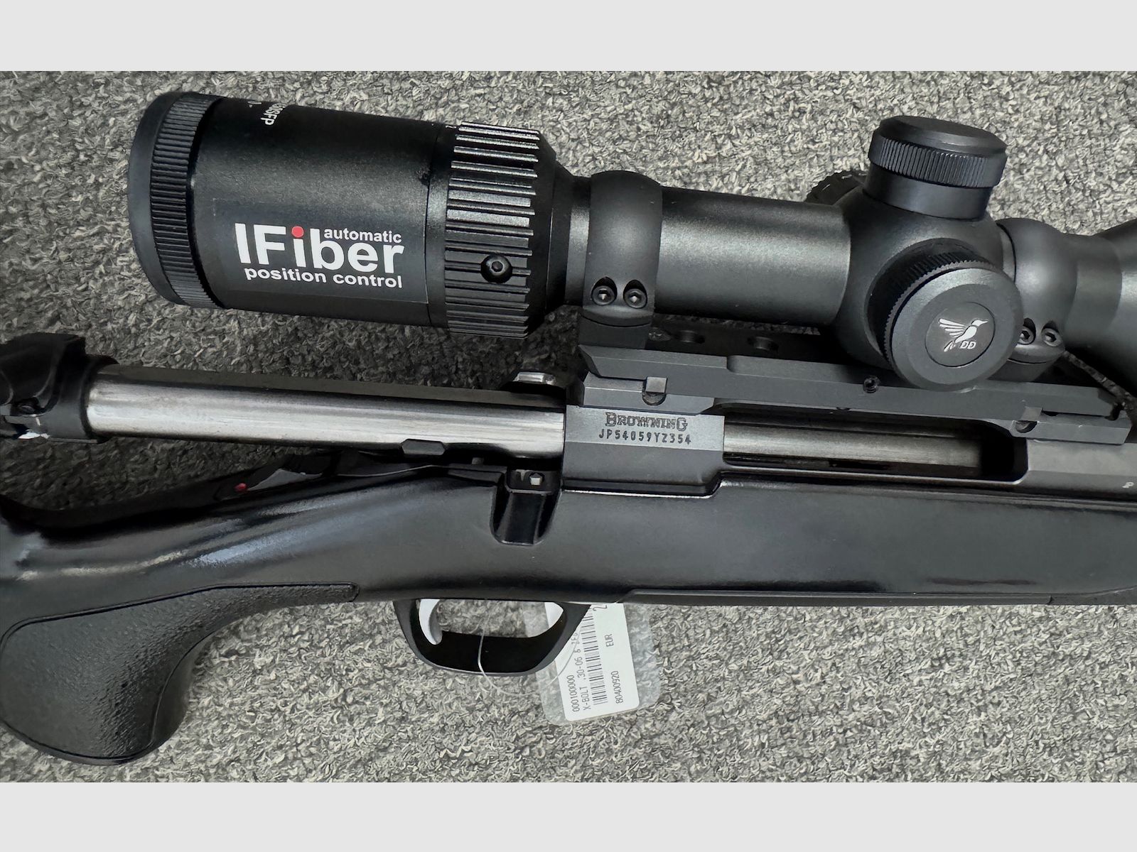 Browning X-Bolt .30-06 with muzzle thread, scope & silencer