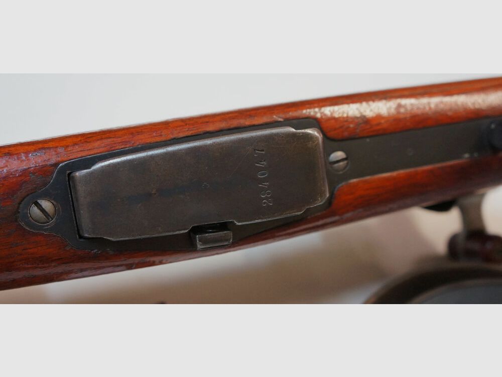 Waffenfabrik Bern Repetierbüchse W+F Bern Schweizer Langgewehr G96-11 Kal.7,5x55swiss mit Diopter und Korntunnel