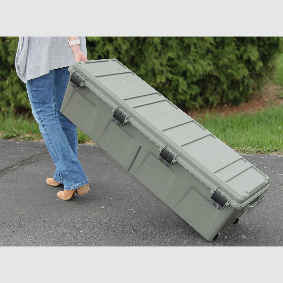 Boîte de transport tactique MTM avec roues
