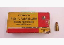Kynoch, England pistol ammunition 7.65 Para./Luger