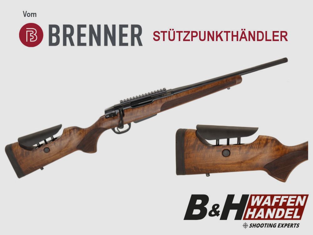 Brenner BR20 L.E. crosse en bois avec dos de crosse réglable LL 47cm