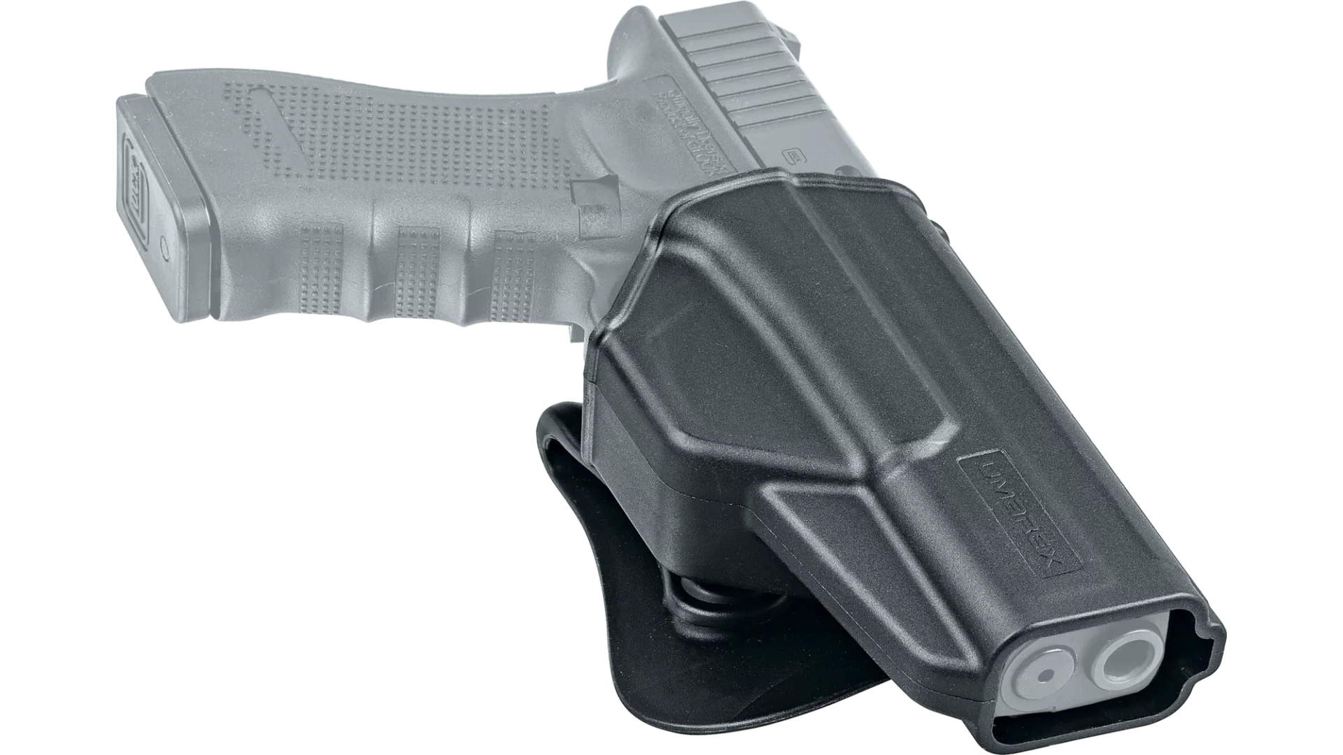 Paddle-Holster mit Retention Lever Umarex Glock 17 und Glock CMPCT (18C, 19, 22GEN4), Bild 1 von 4