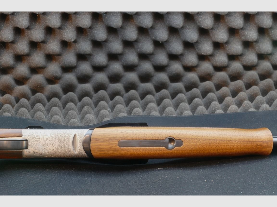Bockbüchsflinte, Kettner, Ital. Fertigung, Kaliber 9,3x74R und 12/70.