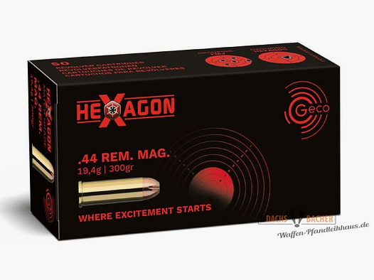 GECO .44 Rem. Mag. Hexagon 19,4g/300gr 50 strzałów