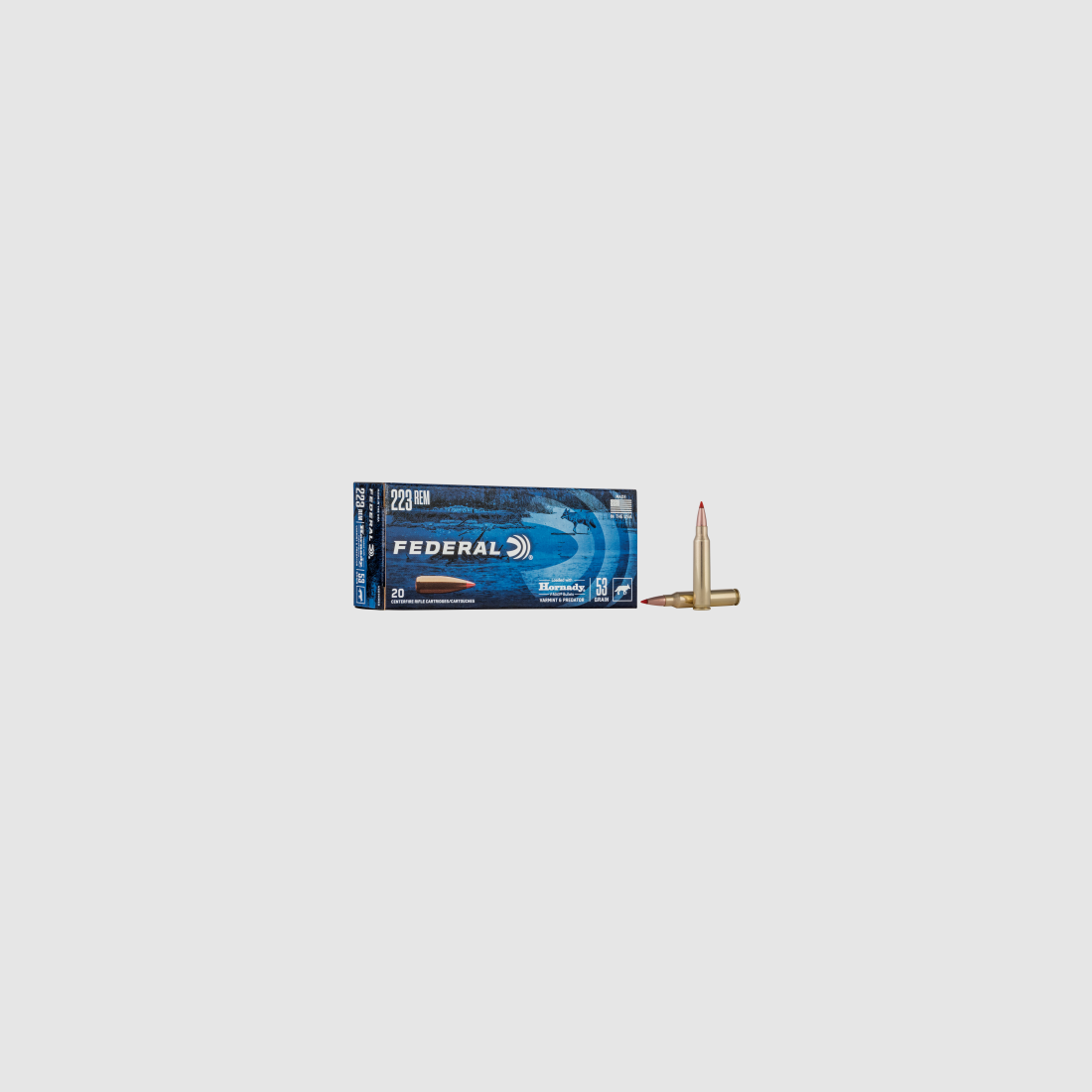 Federal Büchsenmunition .223 Rem 3,4 g / 52 gr Hornady V-Max