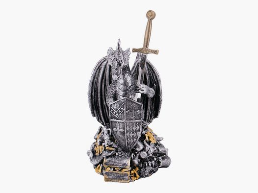 MODELLO SPADA EXCALIBUR CON BASE DECORATIVA DI DRAGO