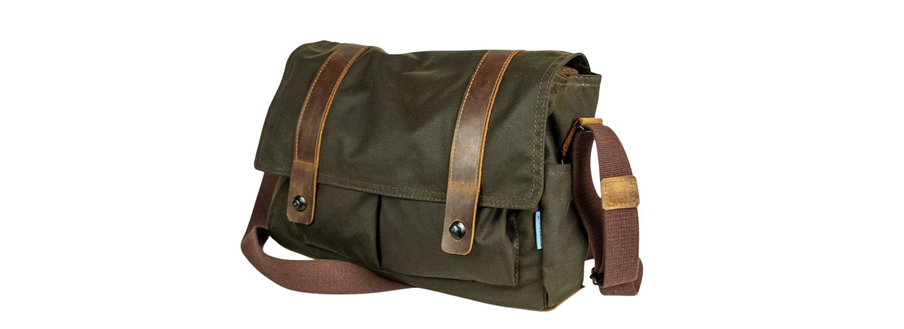 Waldkauz STEINKAUZ-Waxed Cotton Tasche "Fischland", oliv