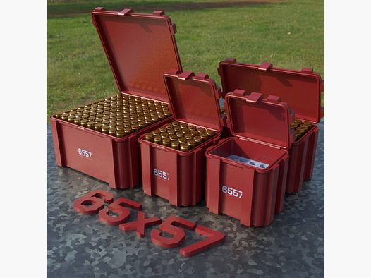 Filamelt Munitionsbox / 6.5x57 / ‘Klappdeckel’ / Patronenbox, Ammo Box