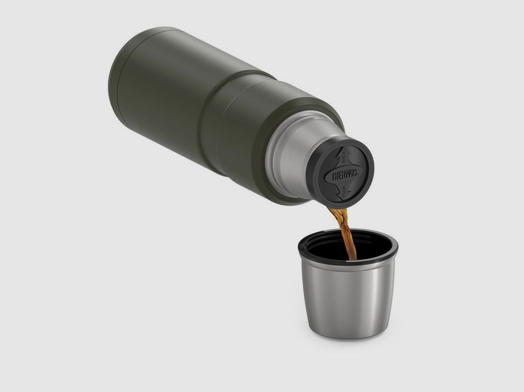Thermos gobelet isotherme vert militaire 470 ml, image 3 sur 5