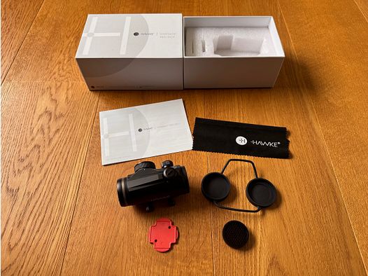 Hawke Vantage Red Dot 1x30 – 3 MOA – rail prismatique 9–11 mm – emballage d’origine & accessoires