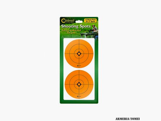 CALDWELL – ZIELSCHILD 3" ORANGE VERPACKUNG 12 STÜCK