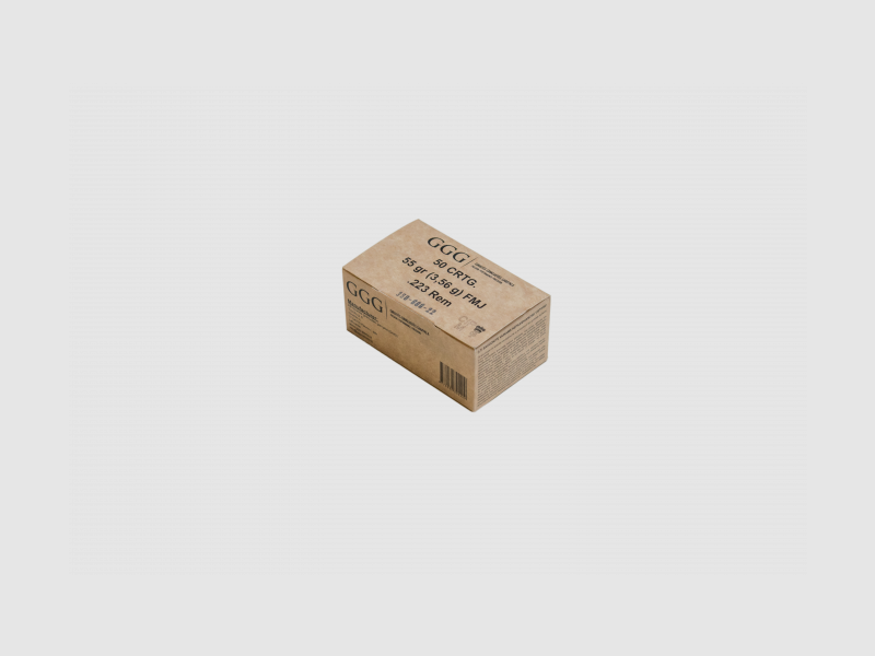 GGG 223 REM 55 GRS FMJ 1000 pcs Boîte Nato, image 2 sur 2