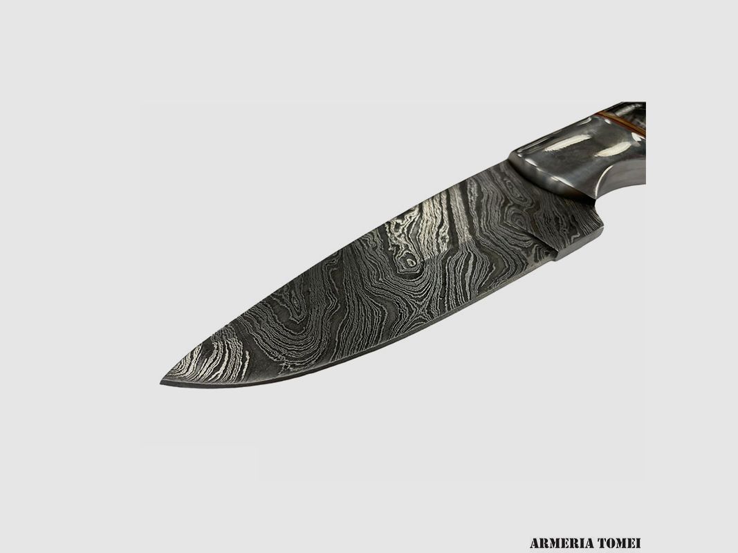 Messer – 39 Outdoor – Damaskus Horn 23,5 cm, Bild 2 von 3