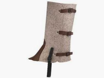 Gaiter en Loden/Cuir Gris Taille M