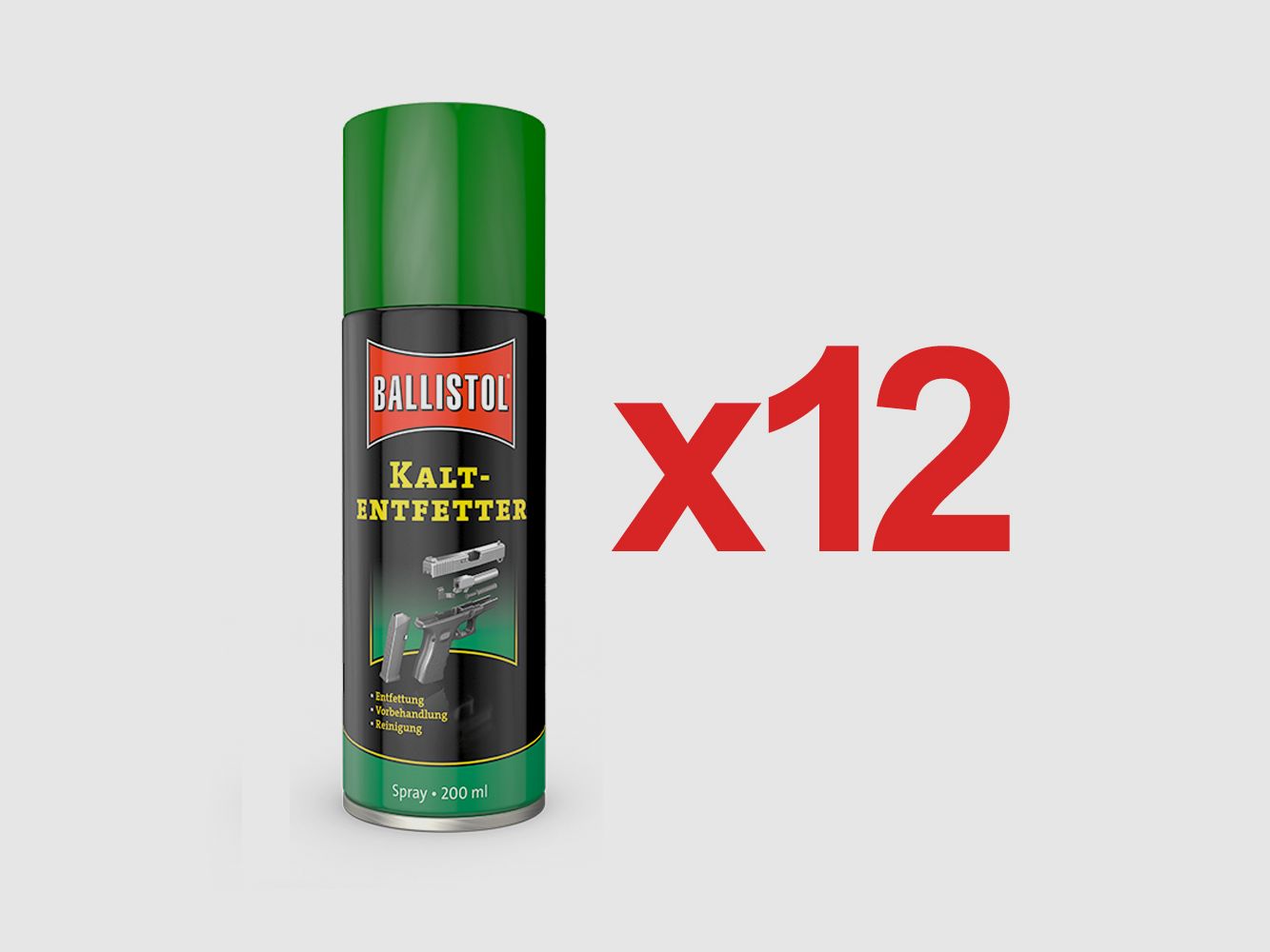 Robla Cold Degreaser – Spray Dégraissant 200 ml de Ballistol en boîte de 6 unités.