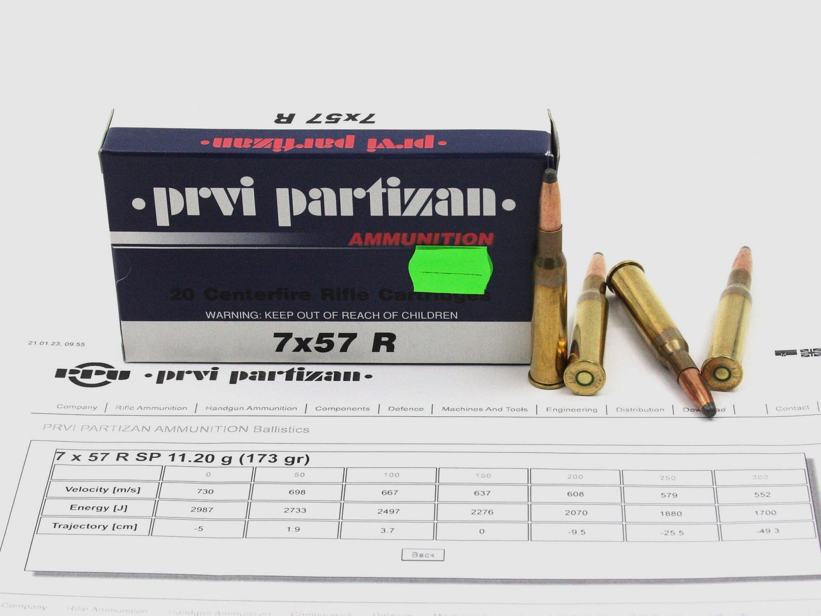 Prvi Partizan, 7x57R, SP, 173 gr/11.2g., 20 pcs.