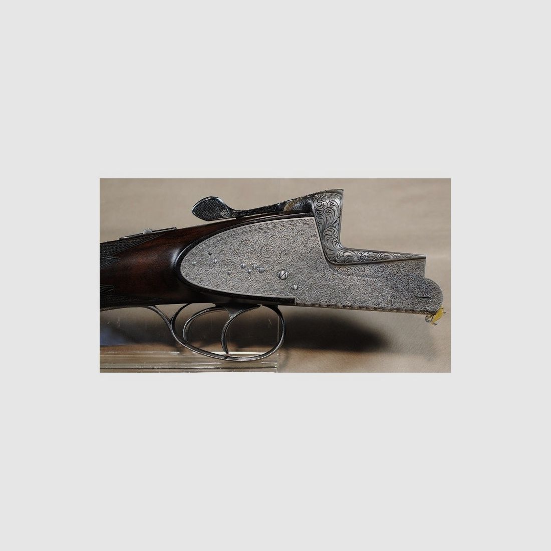Paar von Flinten Bockdoppelflinte mit Platten Merkel 303E 12/70, Bild 7 von 17