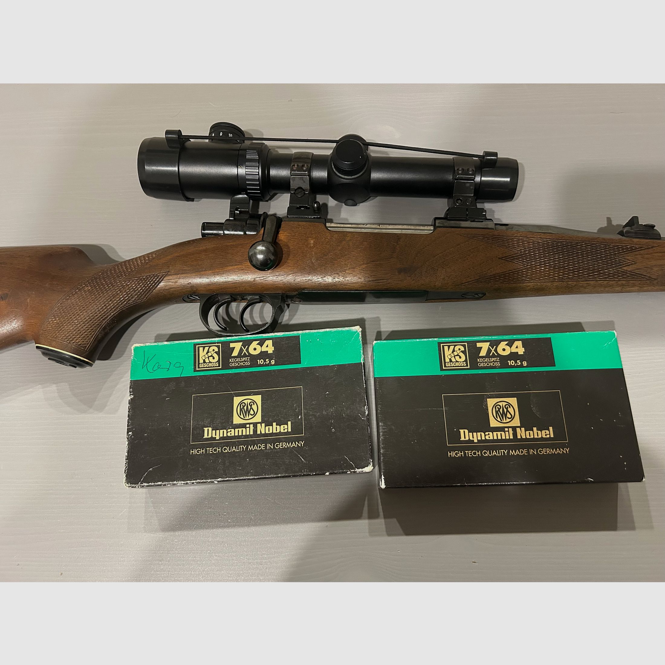 AKAH Rep. Büchse K98 7x64 avec lunette RWS Premium 1.25-4x24