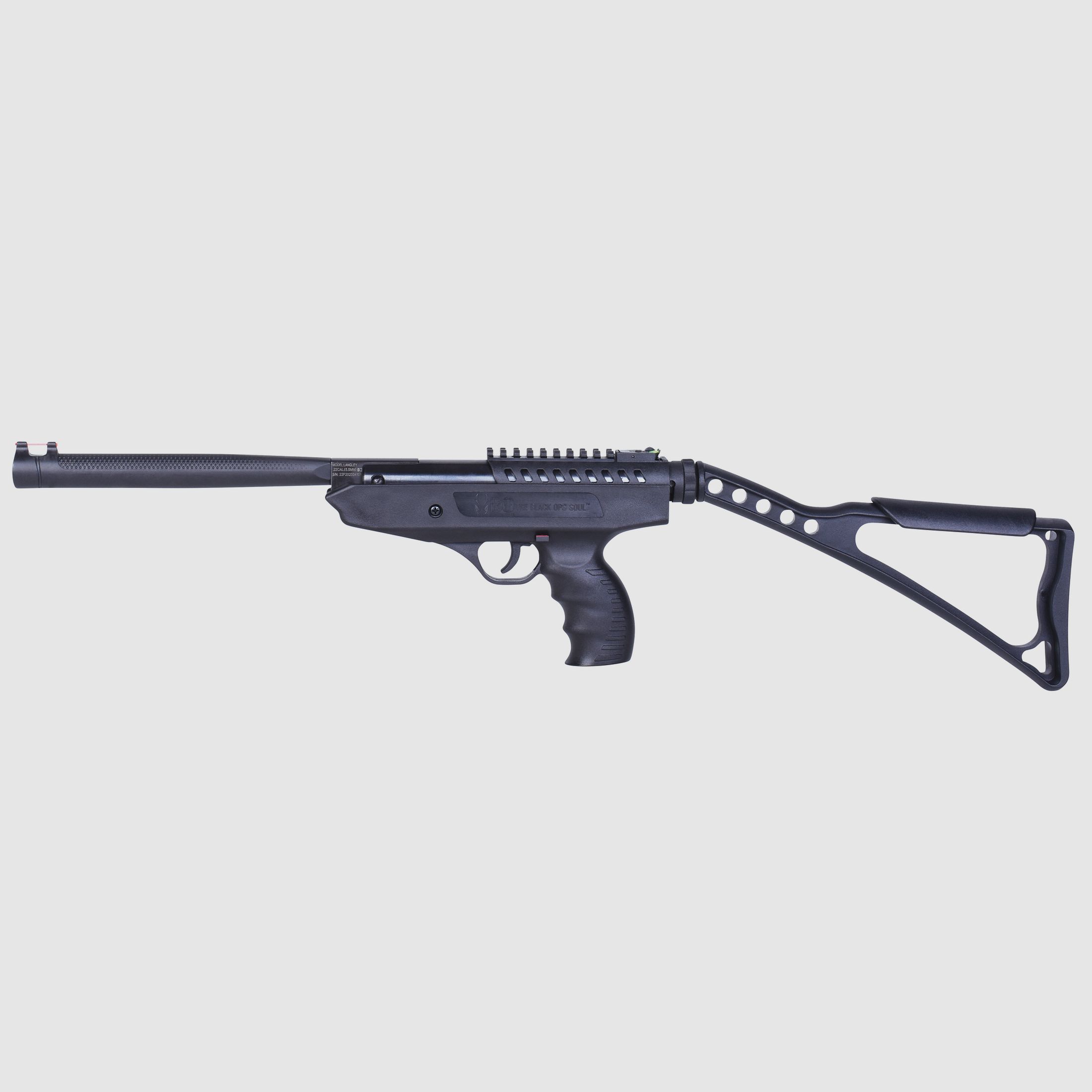 BO Manufacture Langley Pro Sniper Schwarz 4,5mm - Druckluft Federdruck | Knicklauf