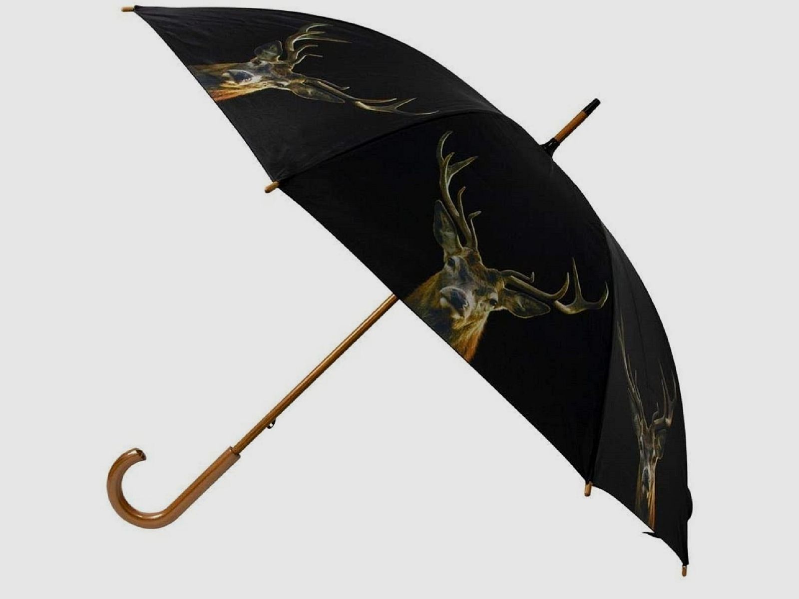 AKAH Regenschirm fr Jger mit Hirschmotiv