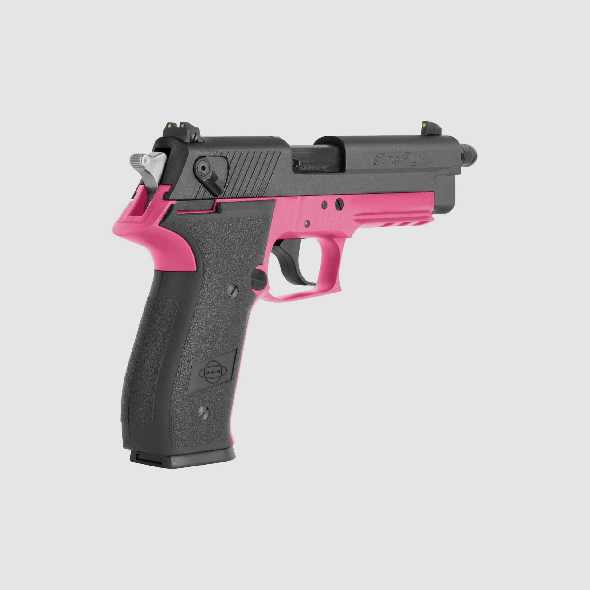 Pistolet GSG Fire Fly Różowy SD - gwint 22lr, zdjęcie 3 z 4