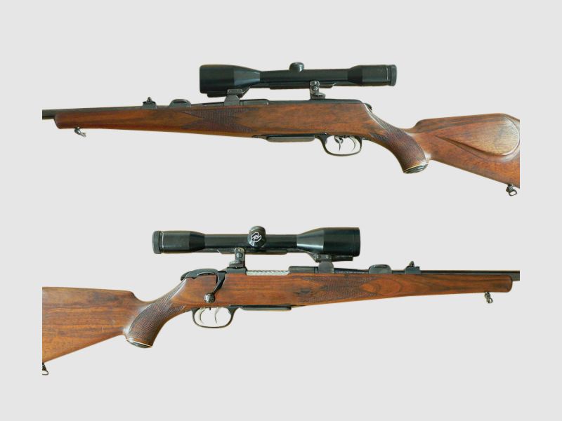 Repeater rifle Krico, cal. 5.6x57, with scope