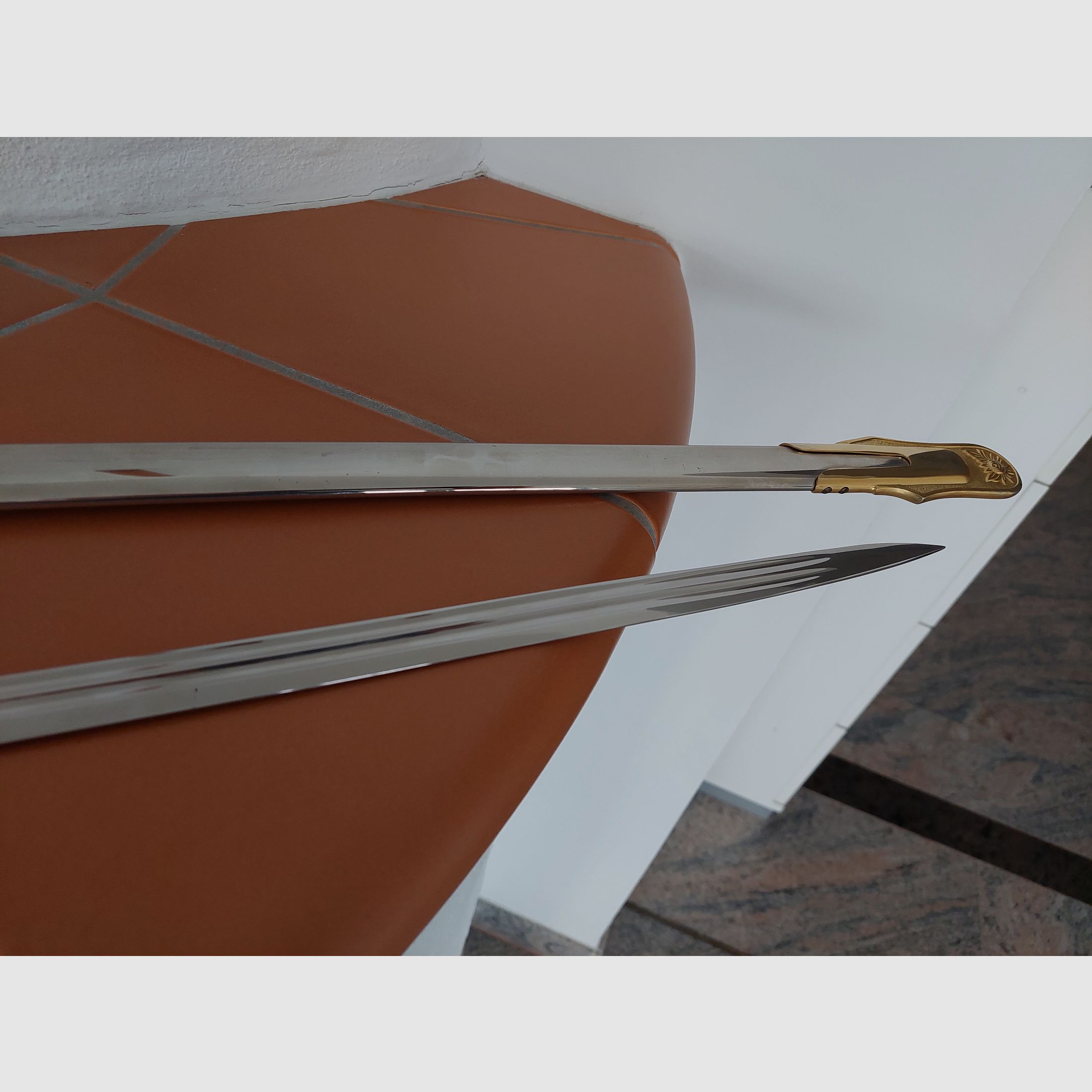 WKC saber / foil, USA, 24 karat gold-plated, price negotiable