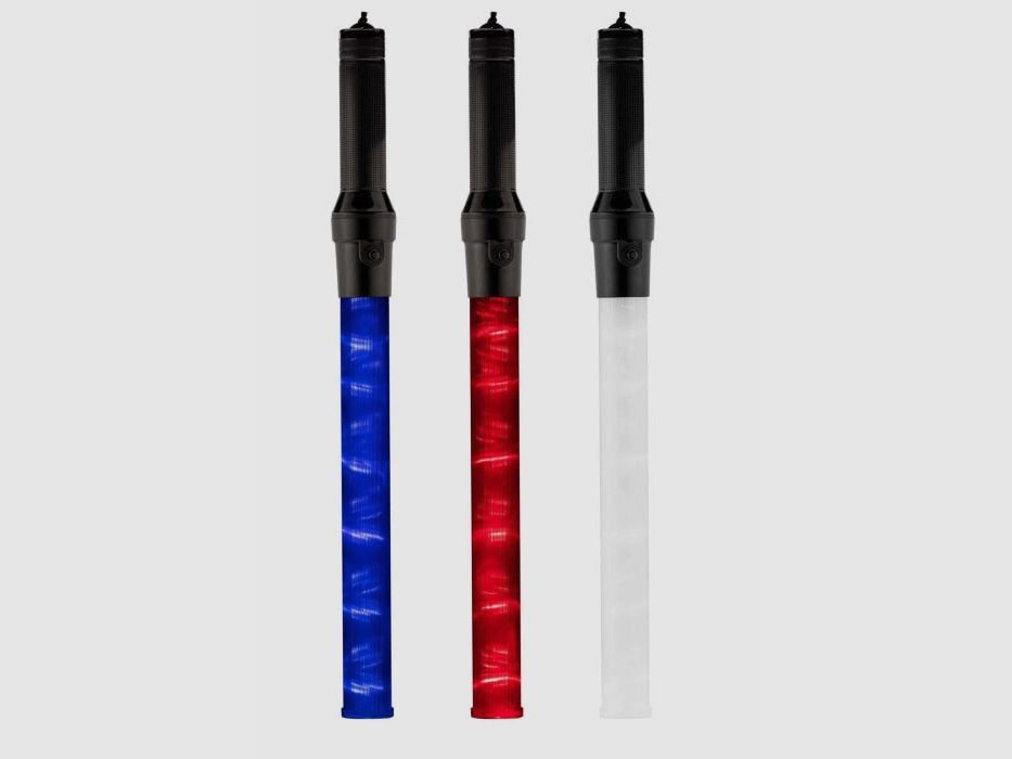 Blinkender Leuchtstab rot oder blau mit Batterien, Bild 4 von 7