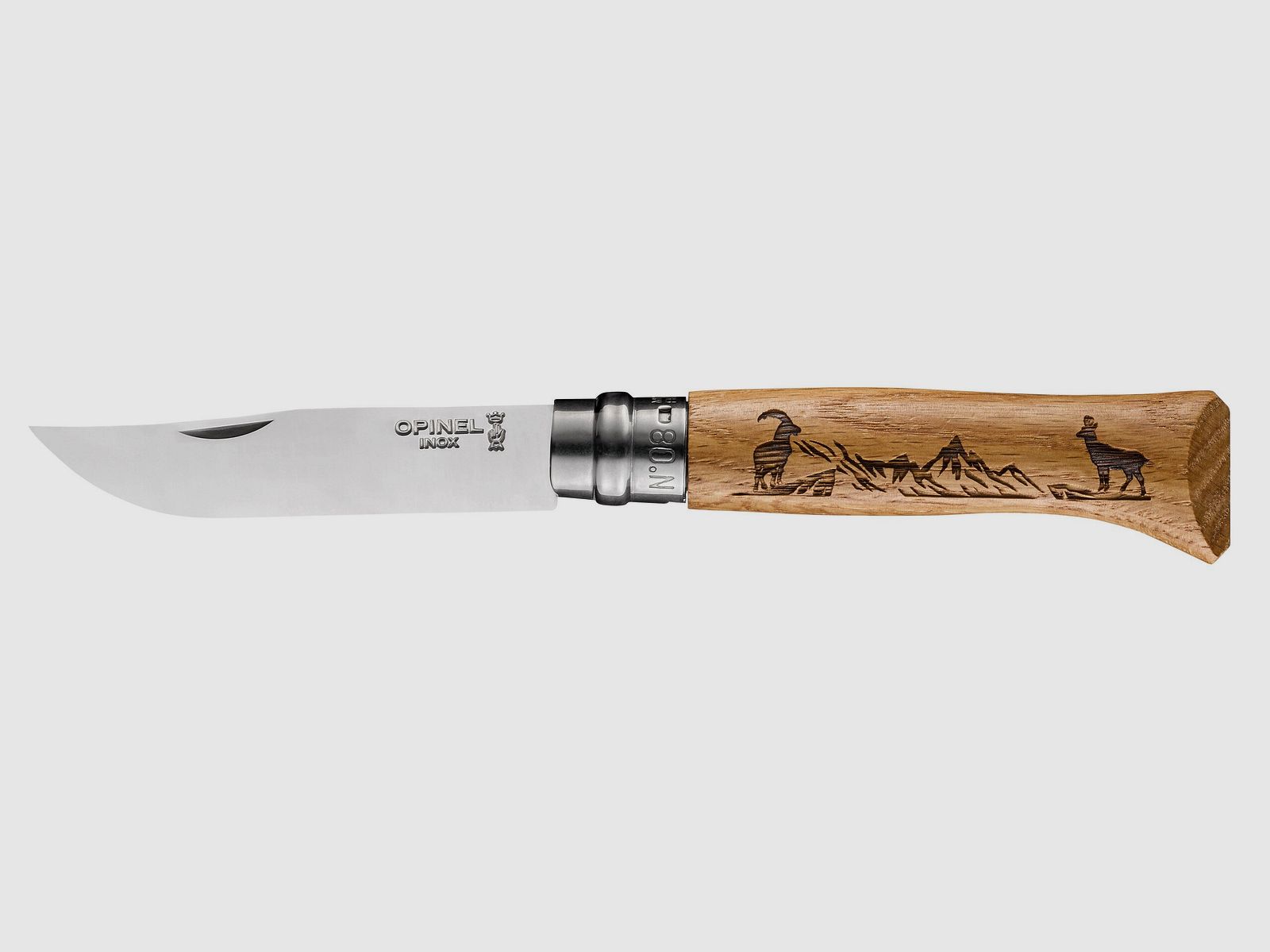 Opinel Messer Nr. 8 Animalia Gams