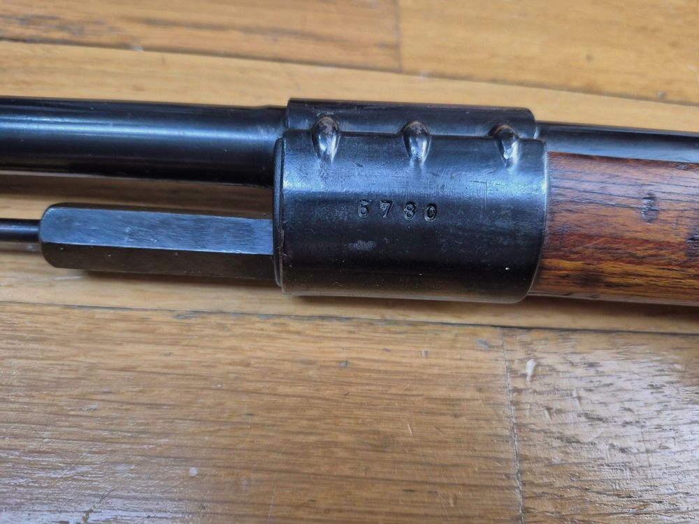 Selten und sehr schön K98 – Seltene Herstellung Mauser Kriegsmodell Besatzung Frankreich Oberndorf für Indochina – Seltenes Code SVW MB – Original Brünierung – Mono-Seriennummer – TBE ++, Bild 11 von 40