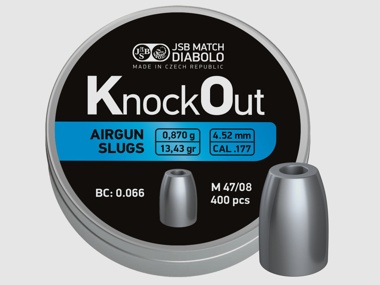 JSB Knockout Slug, 4,5mm, 0,87g,