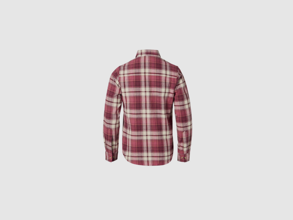 Damska koszula z długim rękawem PINEWOOD® Harjedalen Cherry pink/Offwhite 9327, zdjęcie 2 z 3