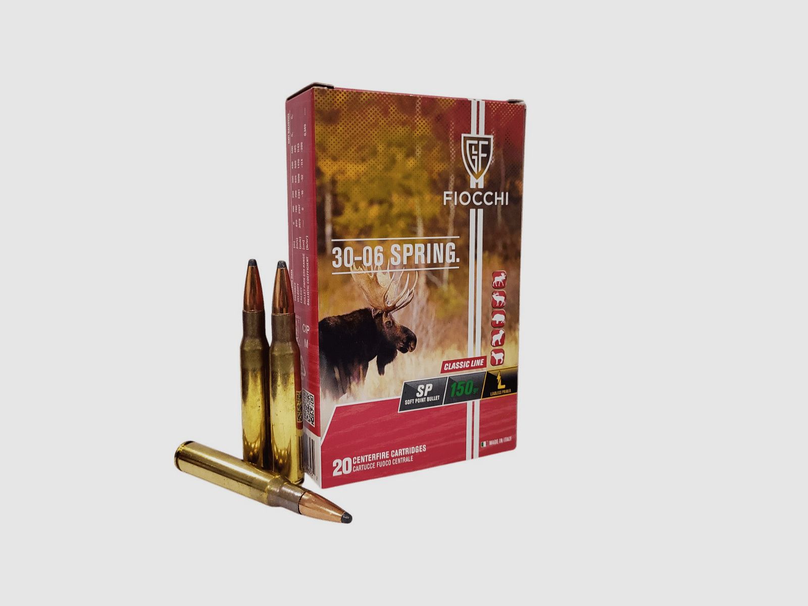 Cartucce Fiocchi cal. 30-06 SPRG SP 150 gr