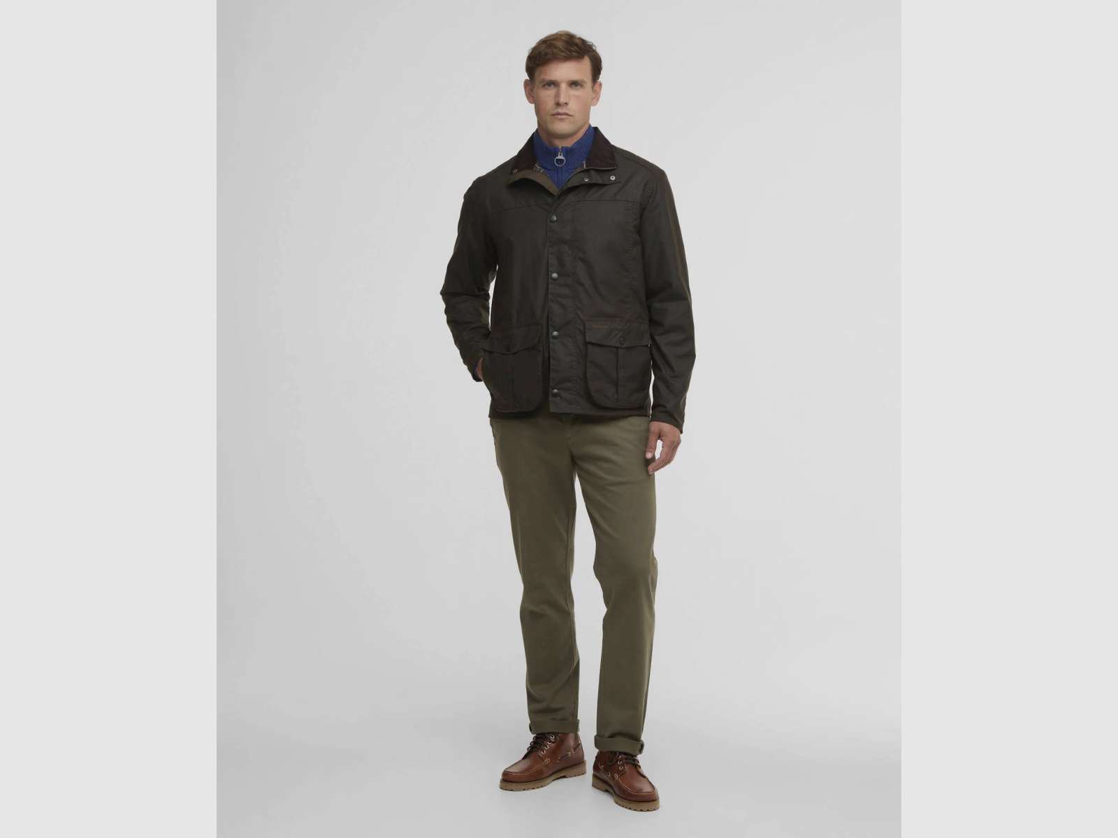 BARBOUR Wachsjacke Sander Olive