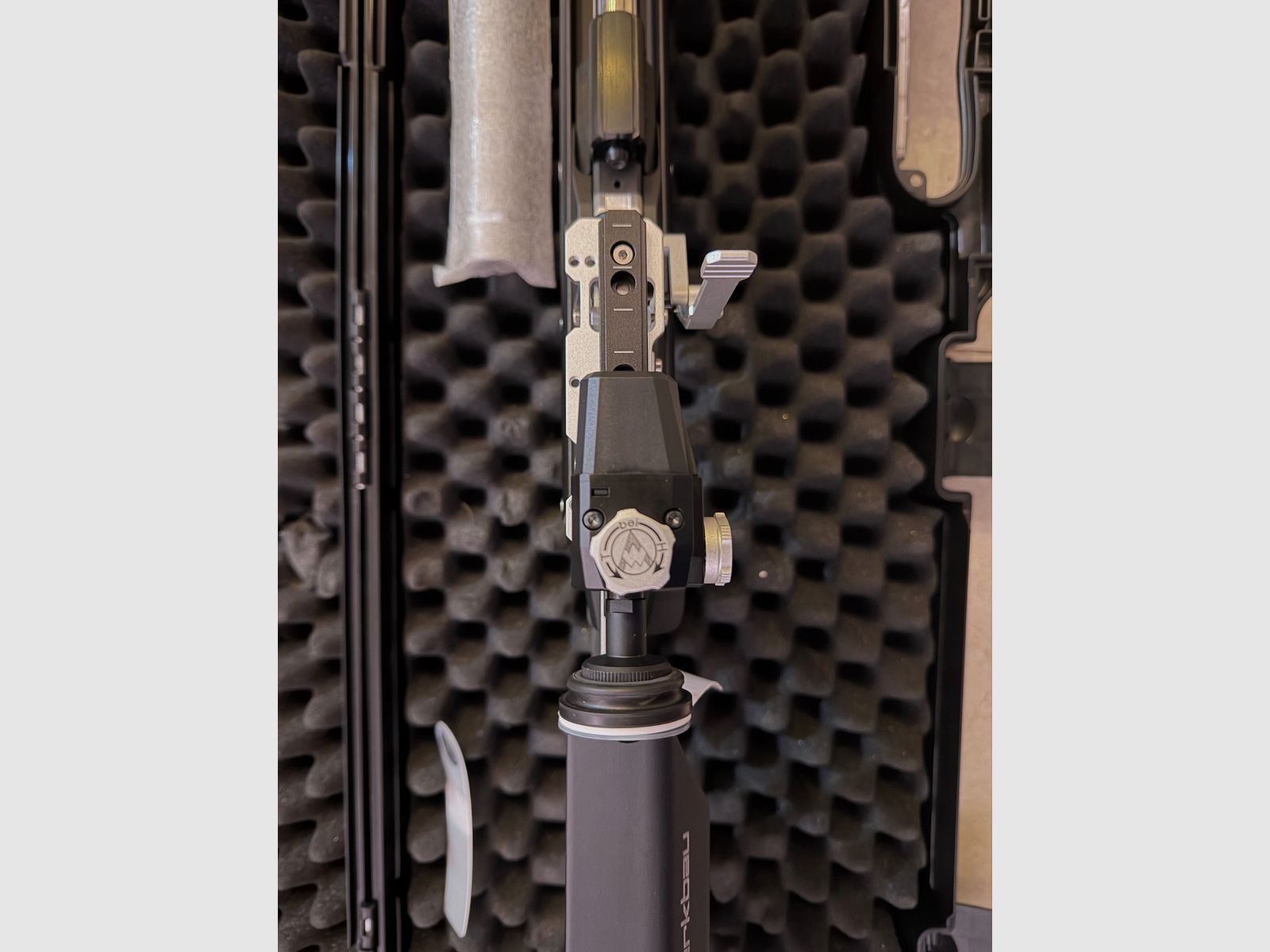 Feinwerkbau 800 Alu Silber/Sch Schaftkappe Comfort-Line / Grifgröße M