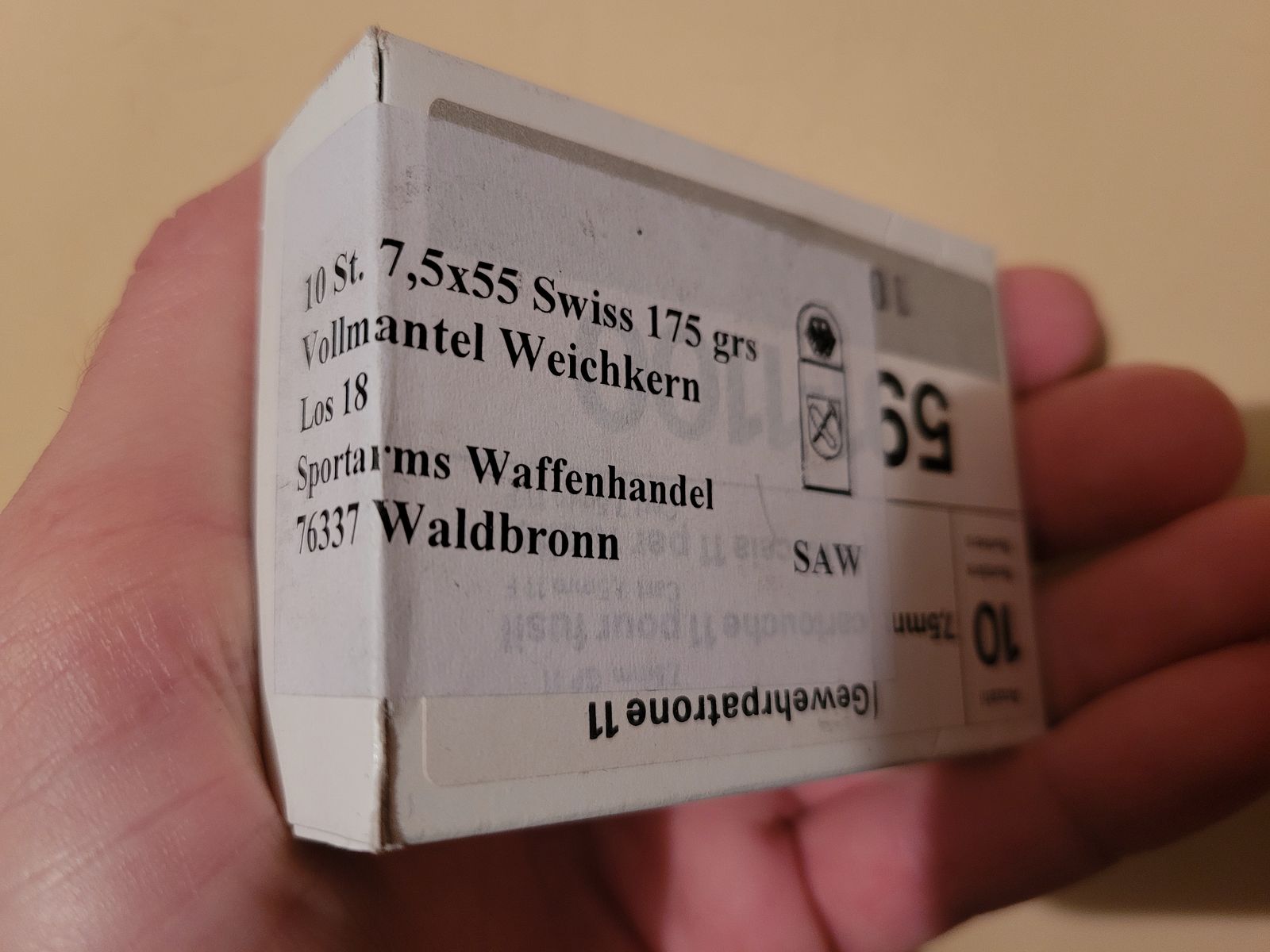 330 Schuss VM FMJ 7,5x55 Swiss GP 11 original schweizer Militärfertigung
