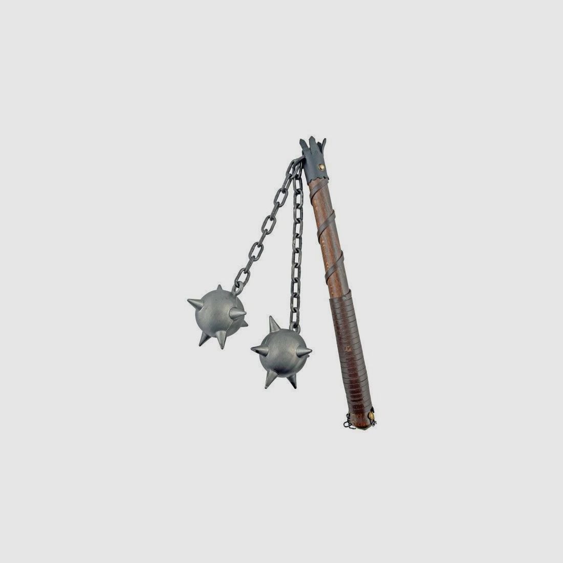 Morgenstern mit zwei Metallkugeln und Kette