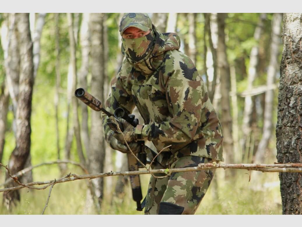 Kernige Camo Lodenjacke Hedlund Grenland Pro Silent Forest / TOP QUALITÄT UND PREISLEISTUNG