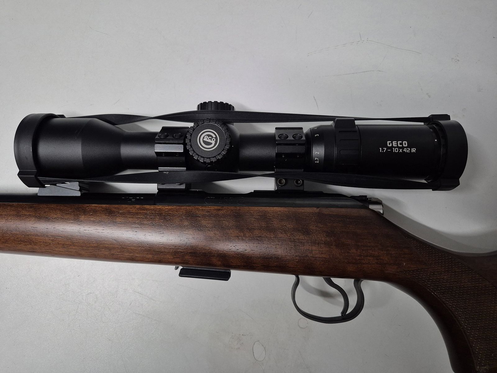 CZ 455 Repetierbüchse luxus .22lr mit GECO Zielfernrohr 1,7-10