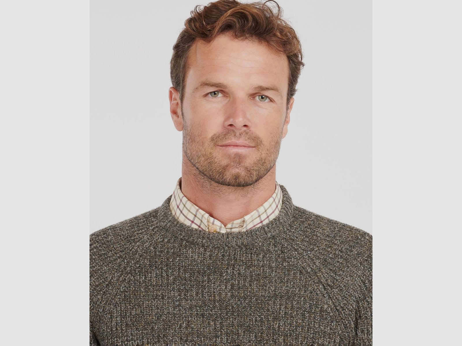 BARBOUR Horseford Crew Neck Pullover Olive