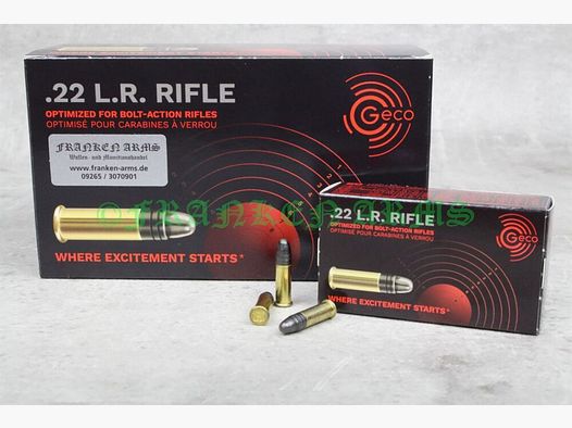 Geco RIFLE .22 l.r. 40gr. 2,59g 50Stück Staffelpreis