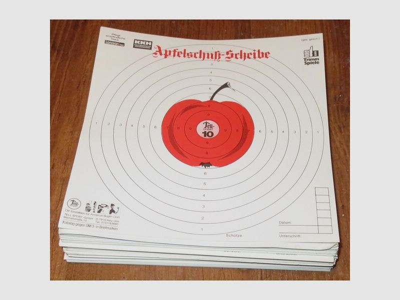 Zielscheibe Schießscheibe Apfelscheibe für Armbrust 150x