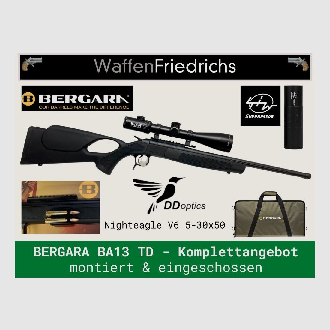 BERGARA	 BA13 TD Komplettangebot Jungjäger | Friedrich´s Jägerglück - Waffen Friedrichs