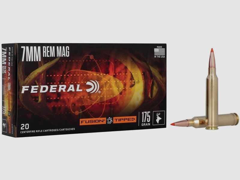 Federal Fusion Tipped 7 mm Rem. Mag. 11,3 g / 175GR Jagdmunition – 20 Stück #F7RTFS2