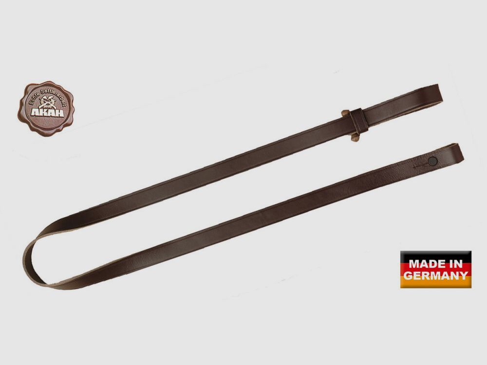 AKAH geweerband korte trek met houten knoop