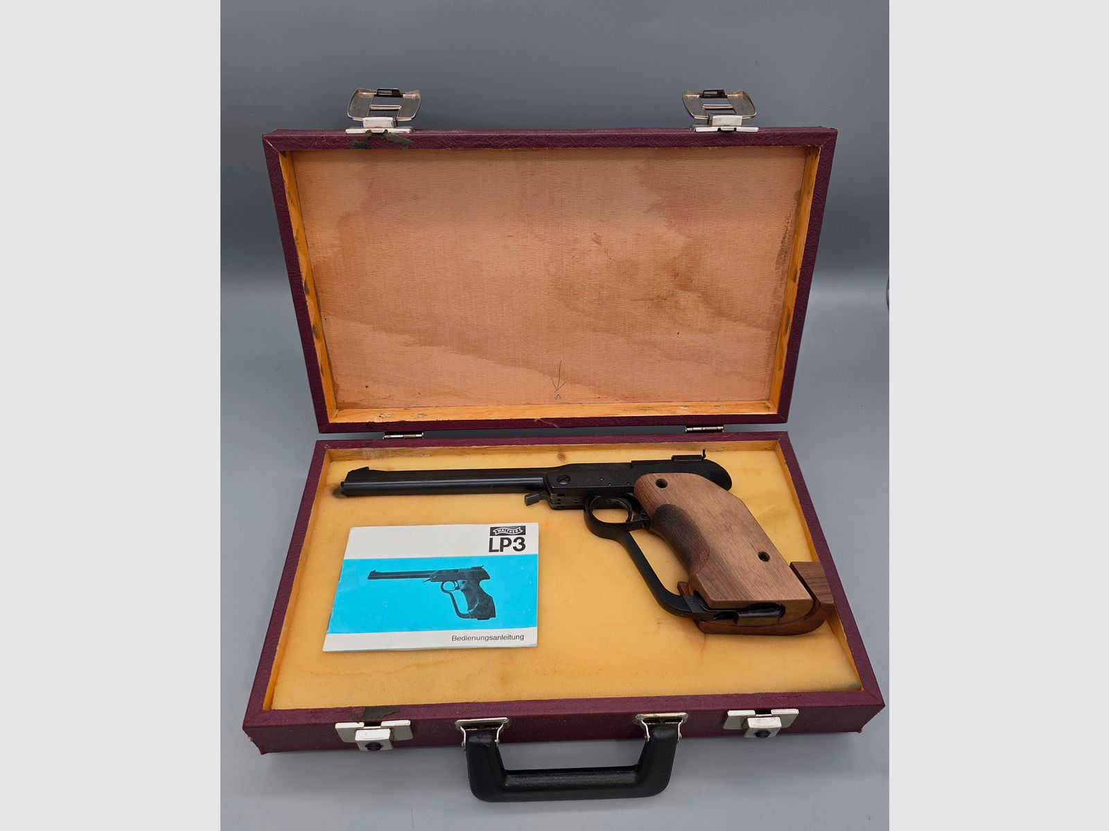 James Bond 007 air pistol Walther Mod. LP3 Match as successor similar to LP2 in caliber 4.5mm diabolo compressed air
