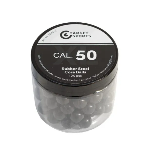 Target Sports .50 Rubber Steel Balls 100stuks