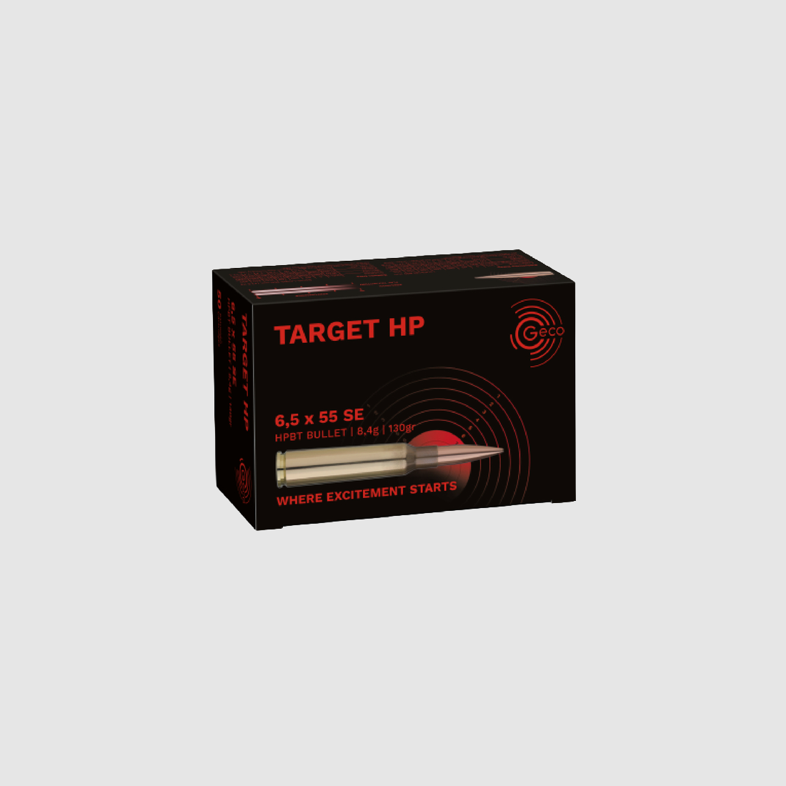 Geco 6,5×55 SE TARGET HP 8,4g/130gr – 50er