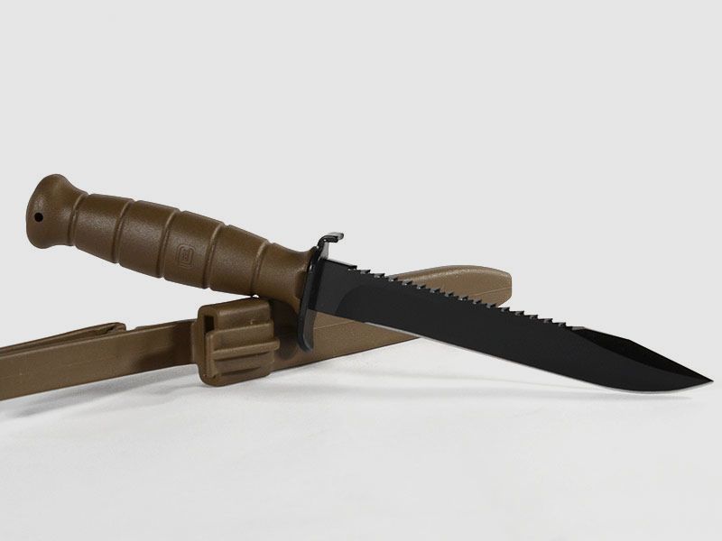 Coltello da Campo GLOCK con Sega, Dark Earth