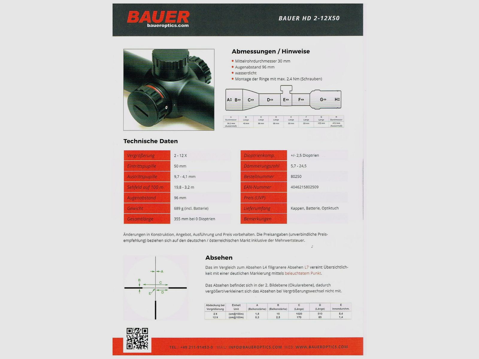 Bauer 2-12x50HD, Bild 2 von 2